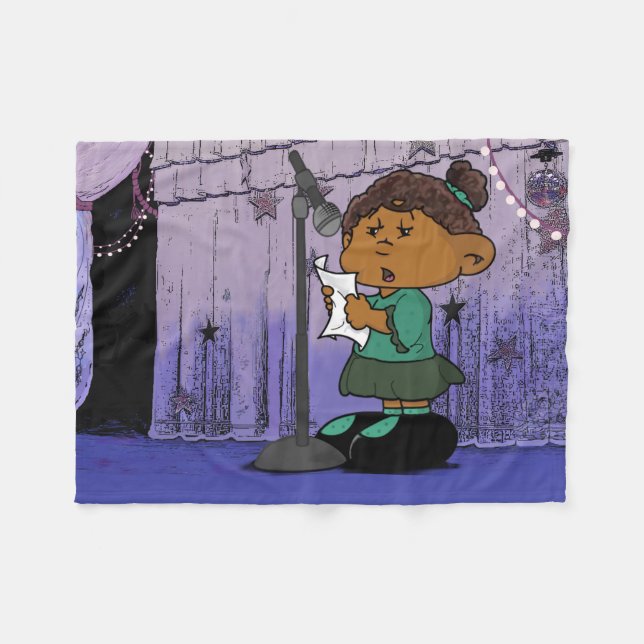 Cobertor De Velo Pequeno Alce Fleece Blanket (Frente (Horizontal))