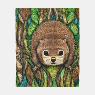 Cobertor De Velo Pequeno Bebê Adorável E Bonito