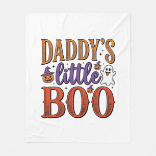Cobertor De Velo Pequeno Boo de Papai Halloween Vintage