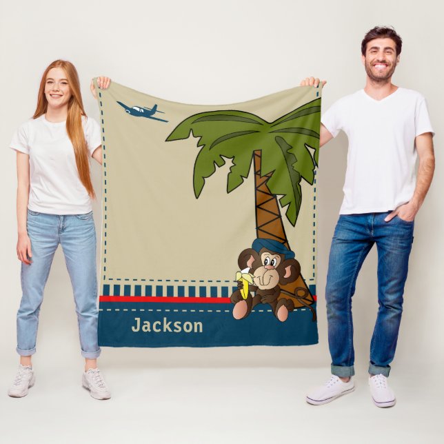 Cobertor De Velo Pequeno Macaco Tropical (In Situ)