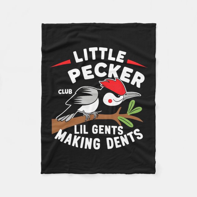 Cobertor De Velo Pequeno Pecker Club Lil Gents Fazer Dents Retro (Frente)