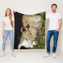 Cobertor De Velo Pequenos coelhos fofos bonitos