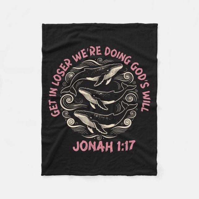Cobertor De Velo Perdedor, estamos fazendo a vontade de Deus jonah  (Frente)