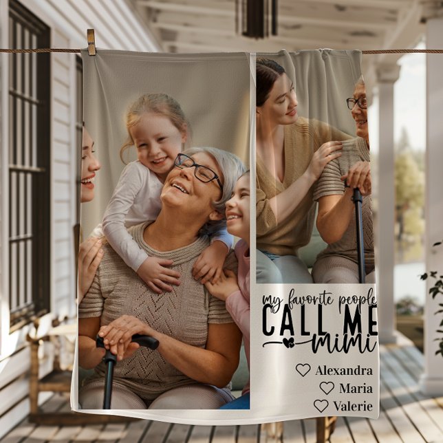 Cobertor De Velo Peronalized 2 Photo Mimi Gift (Criador carregado)