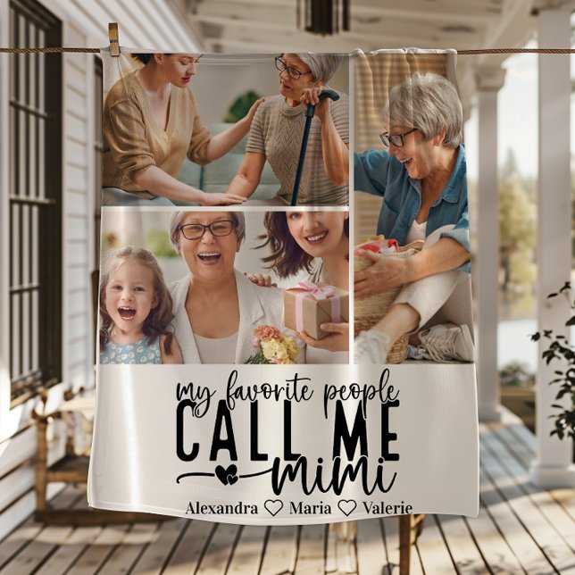 Cobertor De Velo Peronalized 3 Photo Mimi Gift (Criador carregado)
