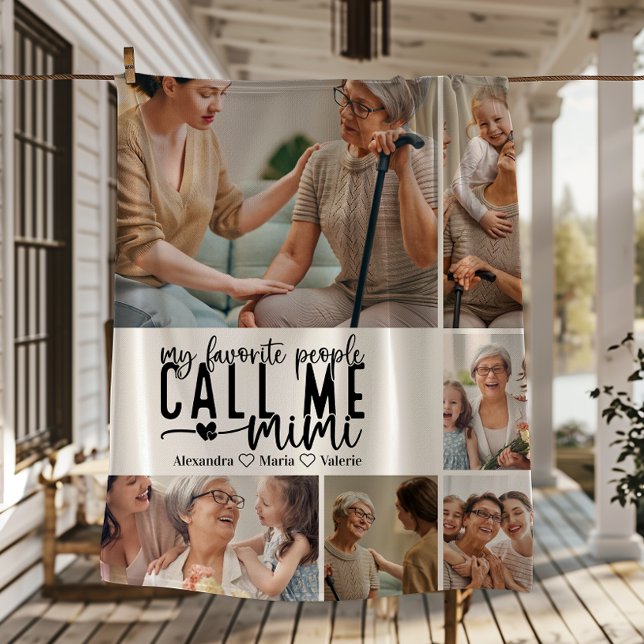 Cobertor De Velo Peronalized 6 Photo Mimi Gift (Criador carregado)