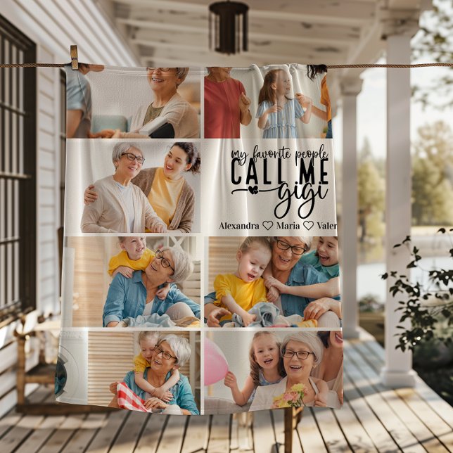 Cobertor De Velo Peronalized 7 Photo Gigi Gift (Criador carregado)