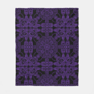 Cobertor De Velo Persa Roxo