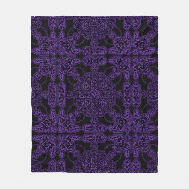 Cobertor De Velo Persa Roxo  (Frente)