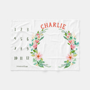 Cobertor De Velo Perseguidor do crescimento - aguarela do marco