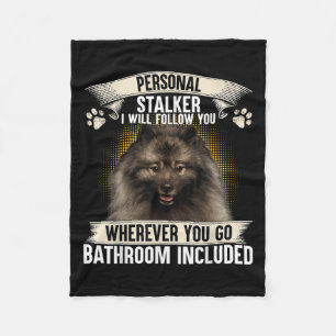 Cobertor De Velo Perseguidor Eu Vou Seguir Amantes de Keeshond