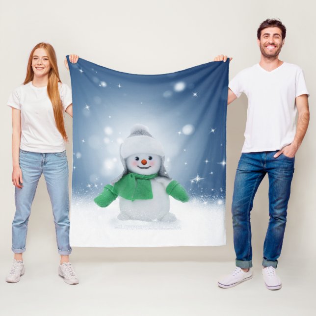 Cobertor De Velo Personagem adorável de boneco de neve de Natal do  (In Situ)