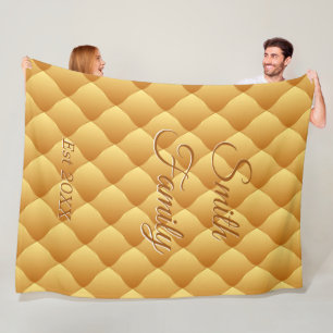 Cobertor De Velo Personalização Dourada e flexível do luxo