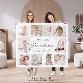 Cobertor De Velo Personalizada E Manuscrita Te Amo Avó 10 Foto