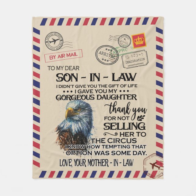 Cobertor De Velo Personalizada Para Minha Cara Carta De Minha Mãe (Frente)