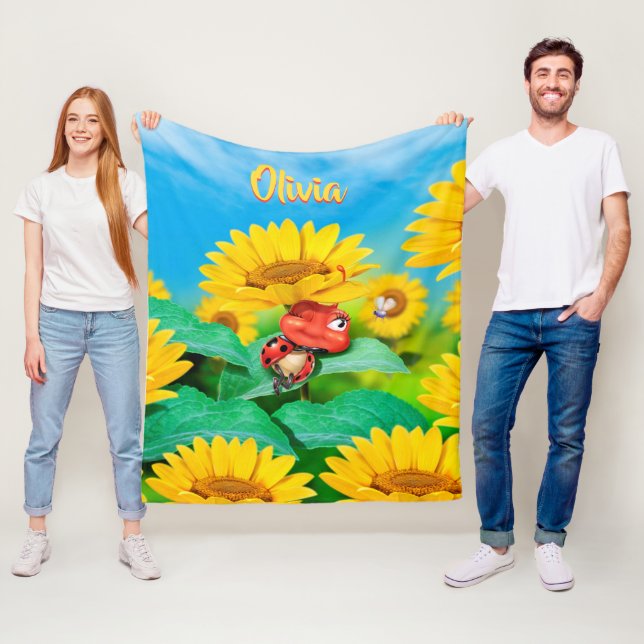 cobertor de velo personalizado (50 x 60"), Ladybug (In Situ)