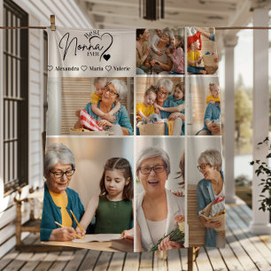 Cobertor De Velo Personalizado 8 Fotos Melhor Nonna Já Minimalista