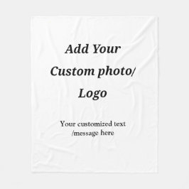 Cobertor De Velo personalizado adicione seu logotipo de foto ao seu
