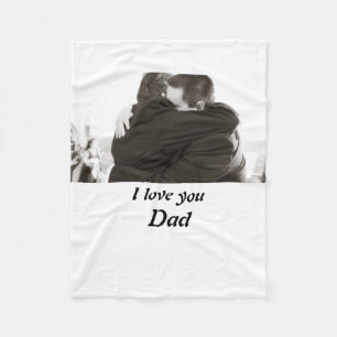 Cobertor De Velo Personalizado Amo-te Foto do Pai