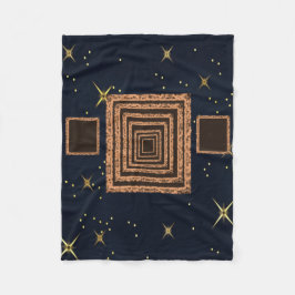 cobertor de velo personalizado de estrela azul lar