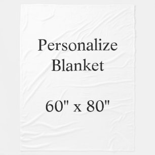 Cobertor De Velo personalizado profissional 152cm x 203cm
