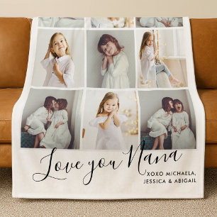 Cobertor De Velo Personalizado Te Amo Manuscrito Nana 9-Foto