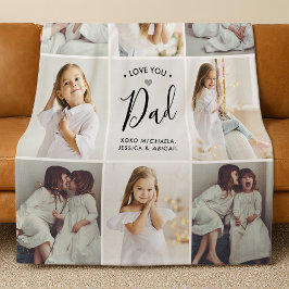 Cobertor De Velo Personalizado Você é Amado Papai Manuscrito 8-Foto