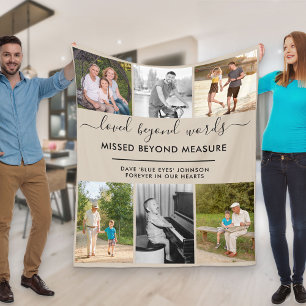 Cobertor De Velo Personalizar 6 Foto Amada Além das Palavras Beige