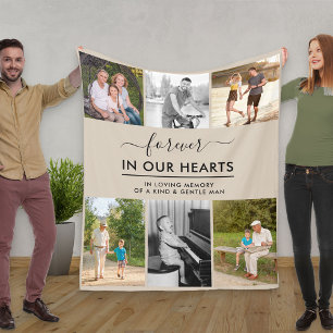 Cobertor De Velo Personalizar 6 Foto Em bege De Memória