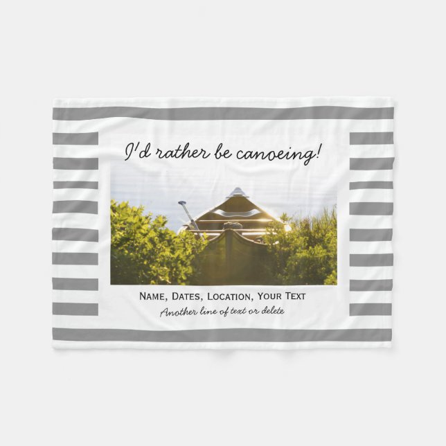 Cobertor De Velo Personalizar Canoagem Canoagem Cinzas de Fotos e L (Frente (Horizontal))