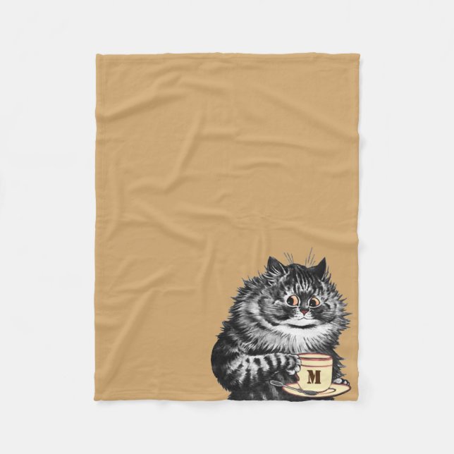 Cobertor De Velo Personalizar Mug Inicial, Louis Wain (Frente)