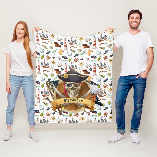 Cobertor De Velo PERSONALIZAR padrão de pirataria perfeito (In Situ)