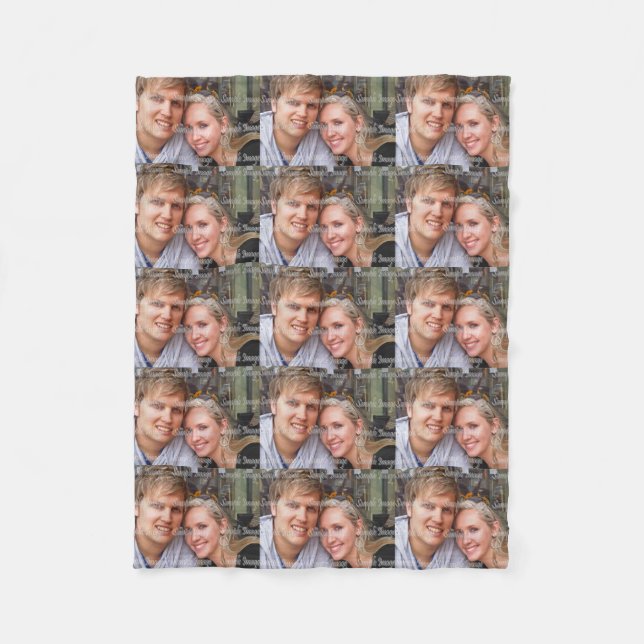 Cobertor De Velo Personalize a foto fazem seus próprios (Frente)