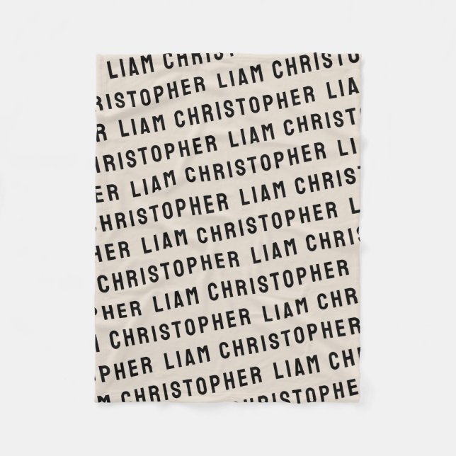 Cobertor De Velo Personalize seu Chá de fraldas de nome personaliza (Frente)