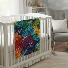 Cobertor De Velo Personalized Baby Blanket with Name