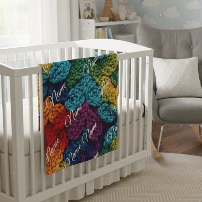Cobertor De Velo Personalized Baby Blanket with Name (Criador carregado)