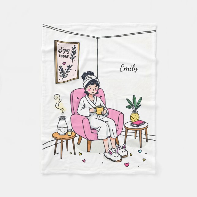 Cobertor De Velo Personalized Cozy Granddaughter Gift Soft Relaxing (Frente)