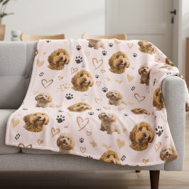 Cobertor De Velo Personalized Dog Photo Valentine Blanket – Custom 