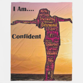 Cobertor De Velo Personalized Empowering Women's Blanket