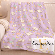 Personalized Magical Book Aesthetic Pattern Purple