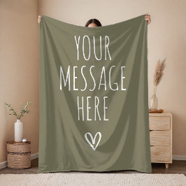 Cobertor De Velo Personalized Message Cozy Blanket for Mom and Dad