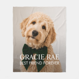 Cobertor De Velo Personalized Modern Pet Dog Photo