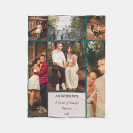 Cobertor De Velo Personalized Photo Collage Blanket