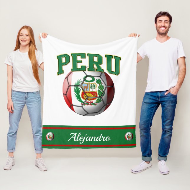 Cobertor De Velo Peru: Bandeira do futebol peruano | Nome (In Situ)