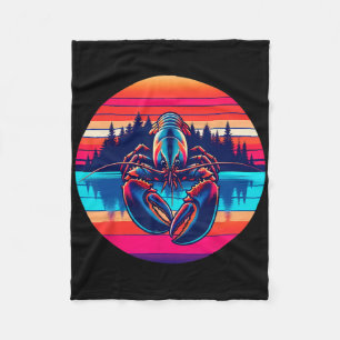 Cobertor De Velo Pesca de Lagosta Pôr do Sol Estilo Retrô Vintage 8