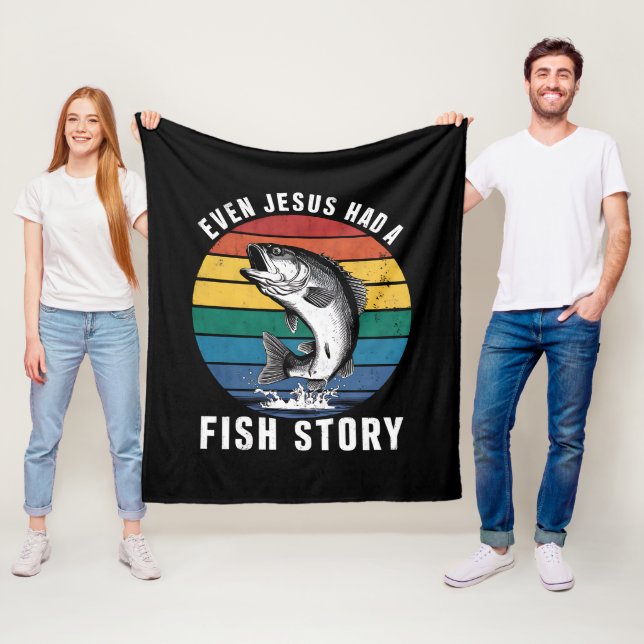 Cobertor De Velo Pesca Mesmo Jesus Tinha História de Peixe Robalo E (In Situ)