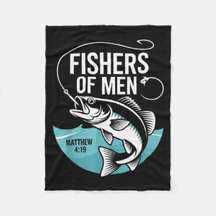 Cobertor De Velo Pescadores Cristãos de Homens Mateus 4 19 Verso