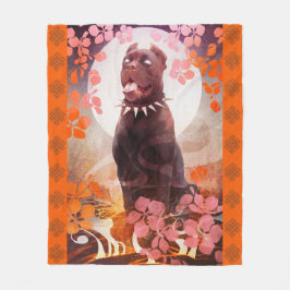 Cobertor De Velo Pêssegos M&S - Arte de Galen Dara - Flece Blanket