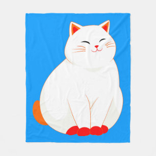 Cobertor De Velo Pêssegos, o Gato Sorridente