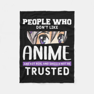 Cobertor De Velo Pessoas que não gostam de Anime Engraçado Manga Ja